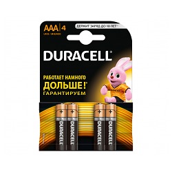 Батарейки Duracell LR03 BL4 (4шт./уп.)