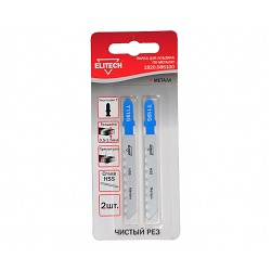 Пилки д/лобзика ELITECH 1820.086100 T118G/AG 2х55м